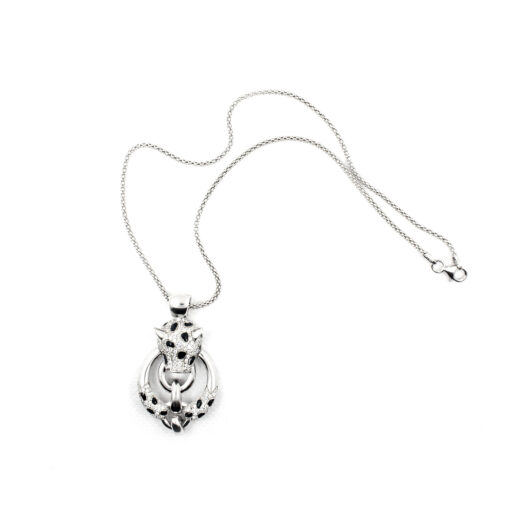 Colar Tigre Cravejado De Diamantes